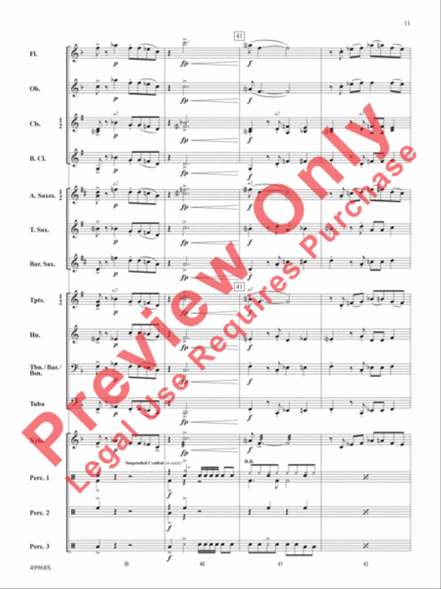 Funky Penguins Concert Band scores gallery preview page 12
