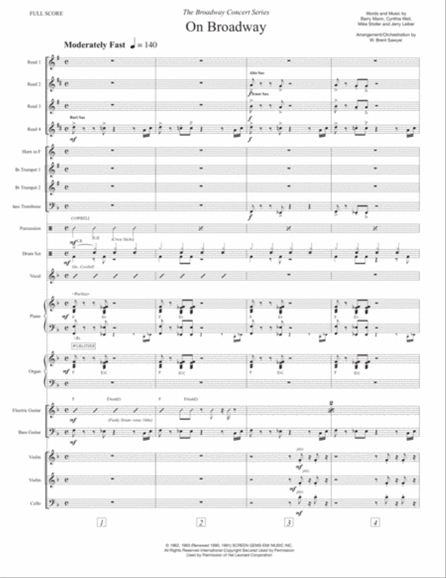 On Broadway Large Ensemble scores gallery preview page 2