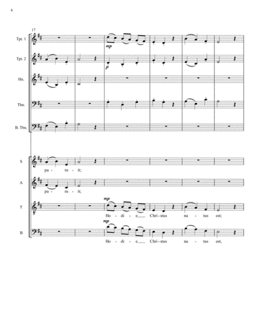Hodie Christus natus est from Vidimus stellam (Downloadable Full Score)