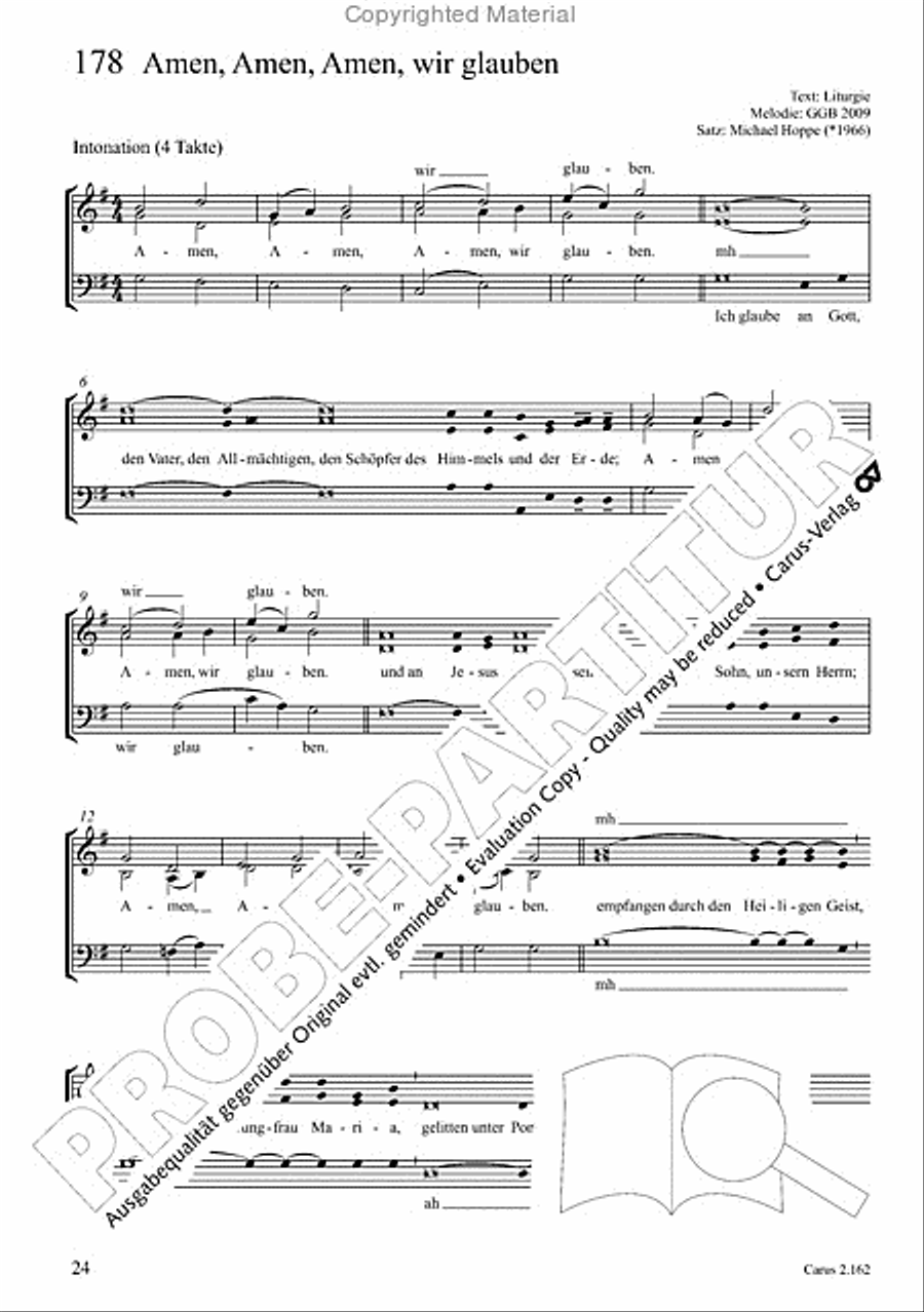 Chorbuch Gotteslob SAM 3-Part scores gallery preview page 25