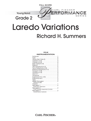 Book cover for Laredo Variations