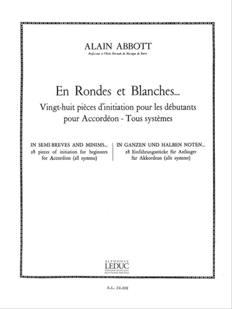 Abbott En Rondes Et Blanches Accordion Book