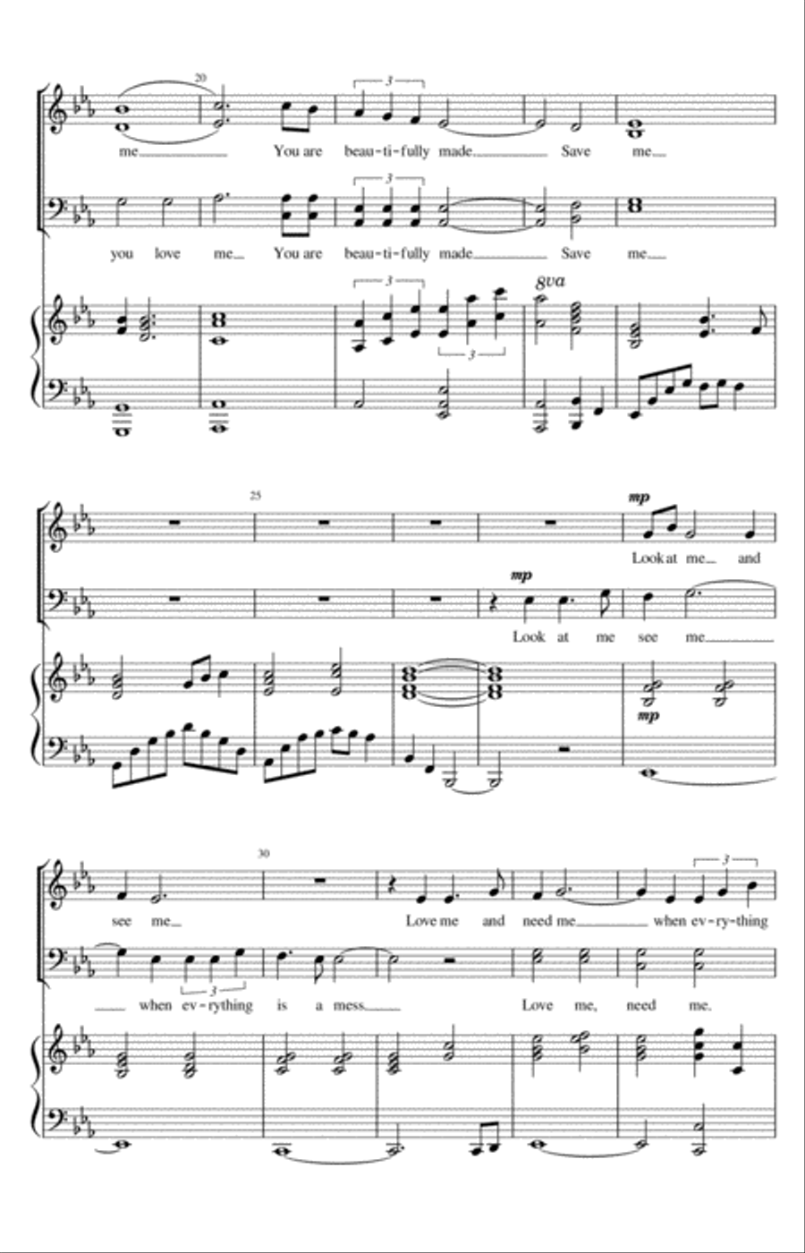 A Letter to Me A Letter to Me 4-Part scores gallery preview page 4