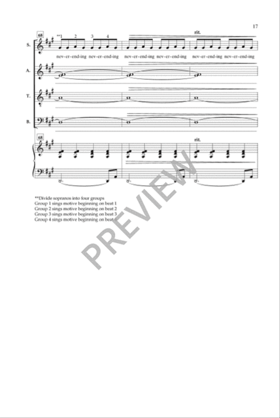 For the Sake of Our Children 4-Part scores gallery preview page 18
