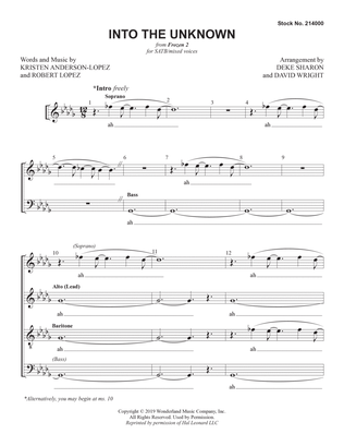 Into the Unknown (from Frozen 2) (arr. Deke Sharon & David Wright)