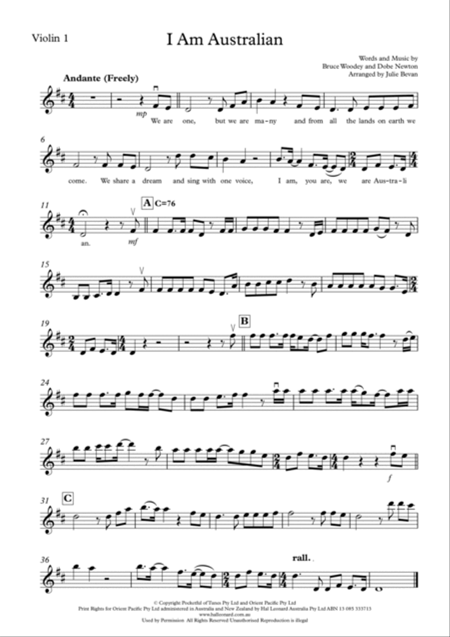 I Am Australian String Quartet scores gallery preview page 3