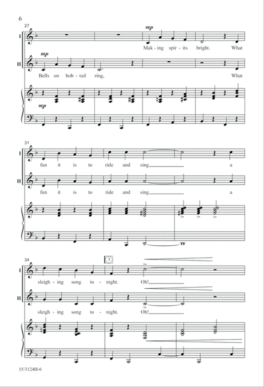 A Jolly, Jingling Carol Medley 2-Part scores gallery preview page 6