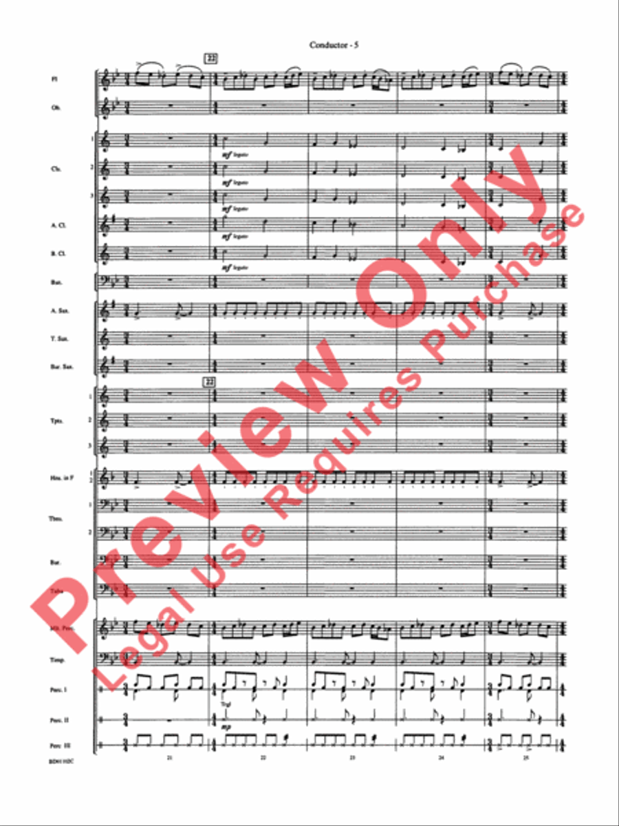 Into the Storm Concert Band scores gallery preview page 8