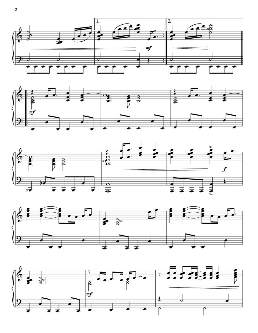 Gonna Fly Now (Theme from Rocky) Piano Solo scores gallery preview page 2