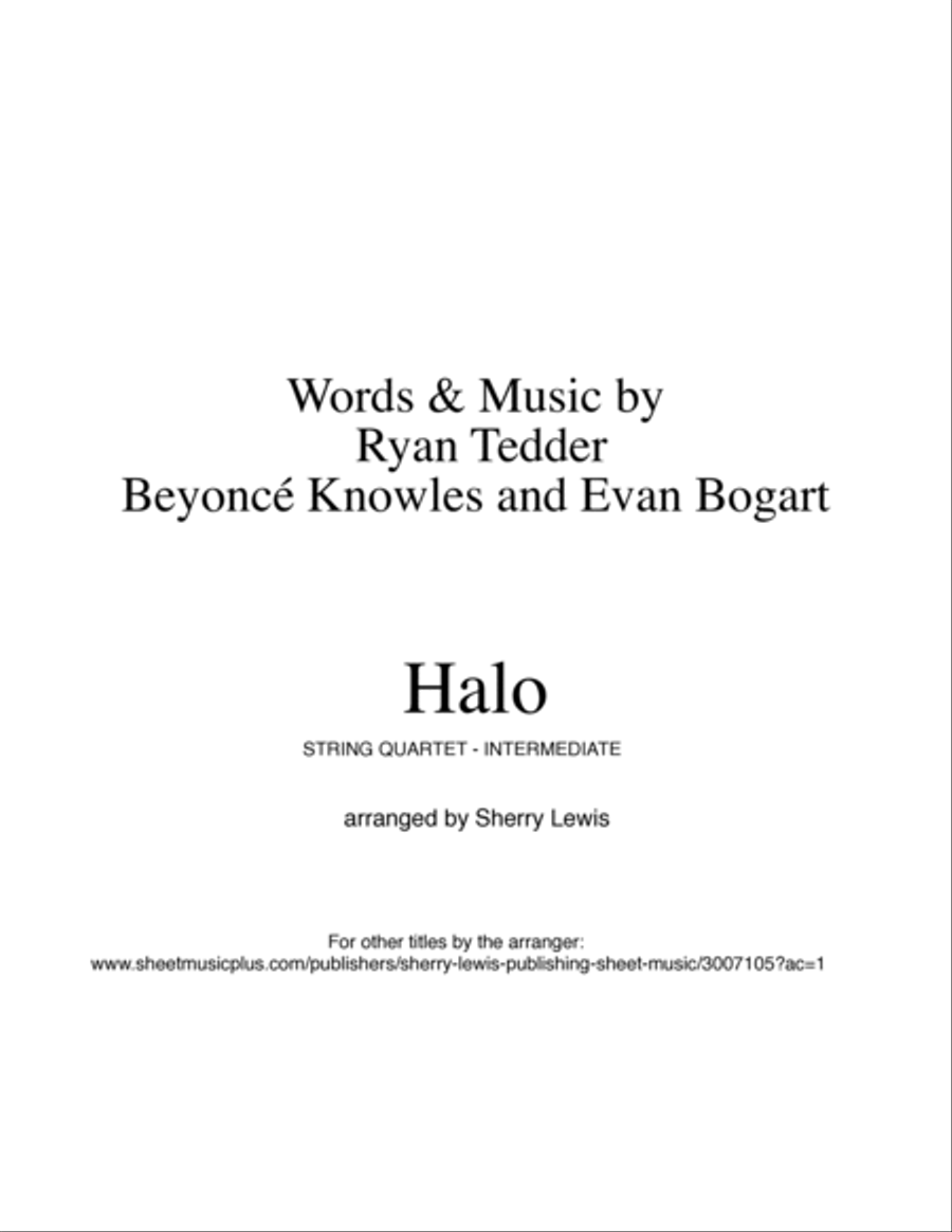 Halo String Quartet scores gallery preview page 2