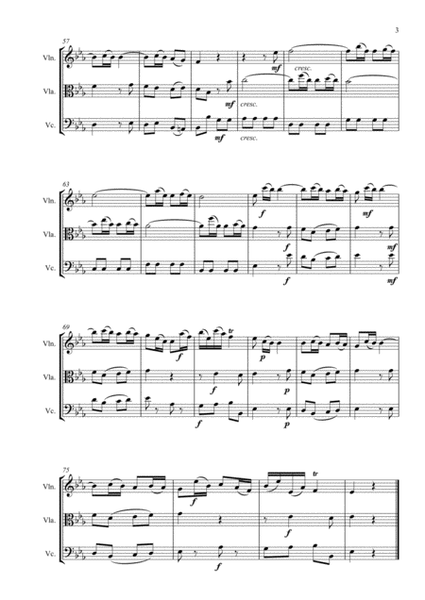Gallo: Trio Sonata No.8 in Eb Mvt.I ("Pulcinella Suite"mvt 3c “Andantino”) - string trio image number null