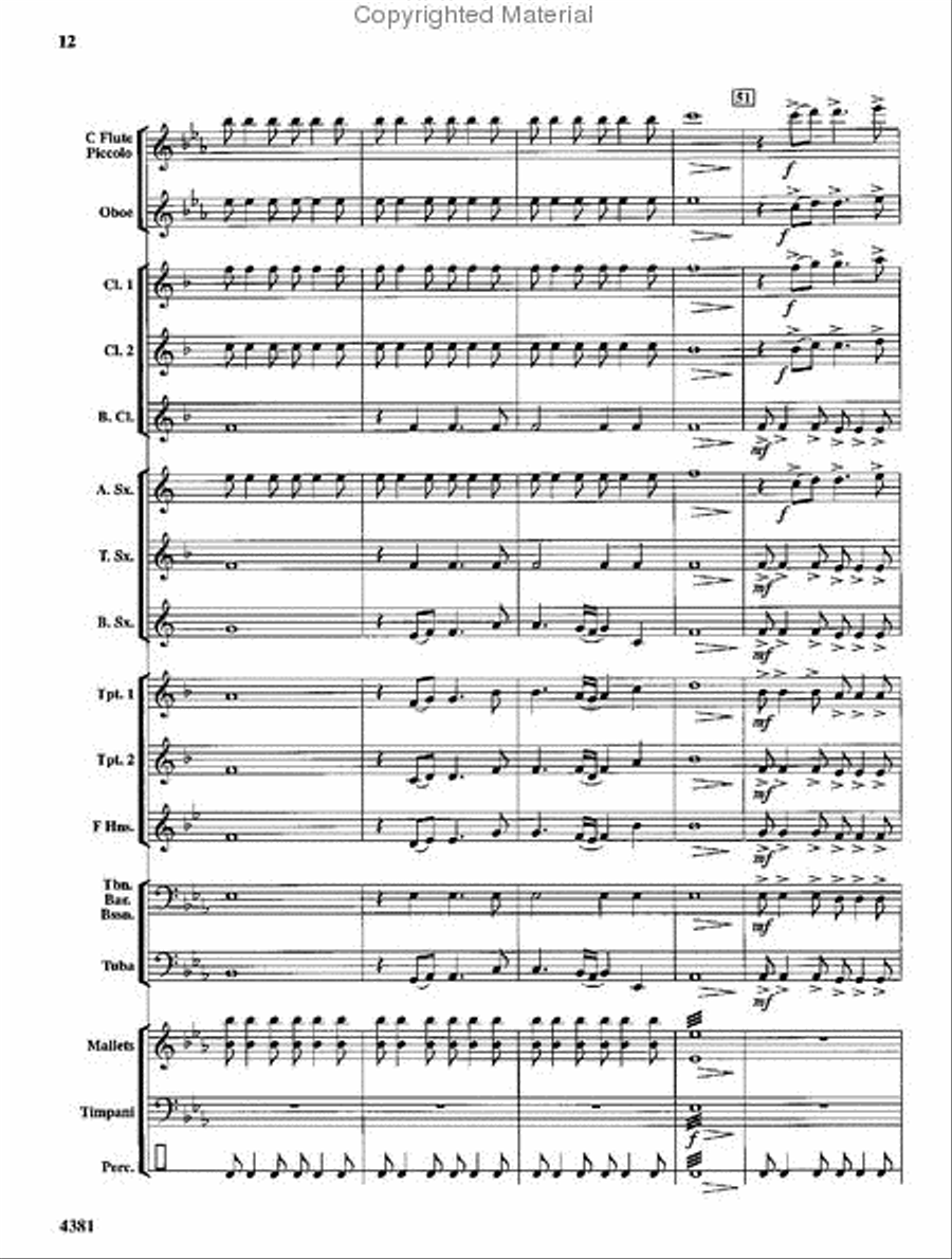 A Hymn of Peace Concert Band scores gallery preview page 11