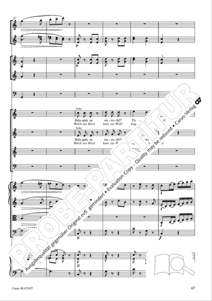 Missa pastoralis bohemica 4-Part scores gallery preview page 80