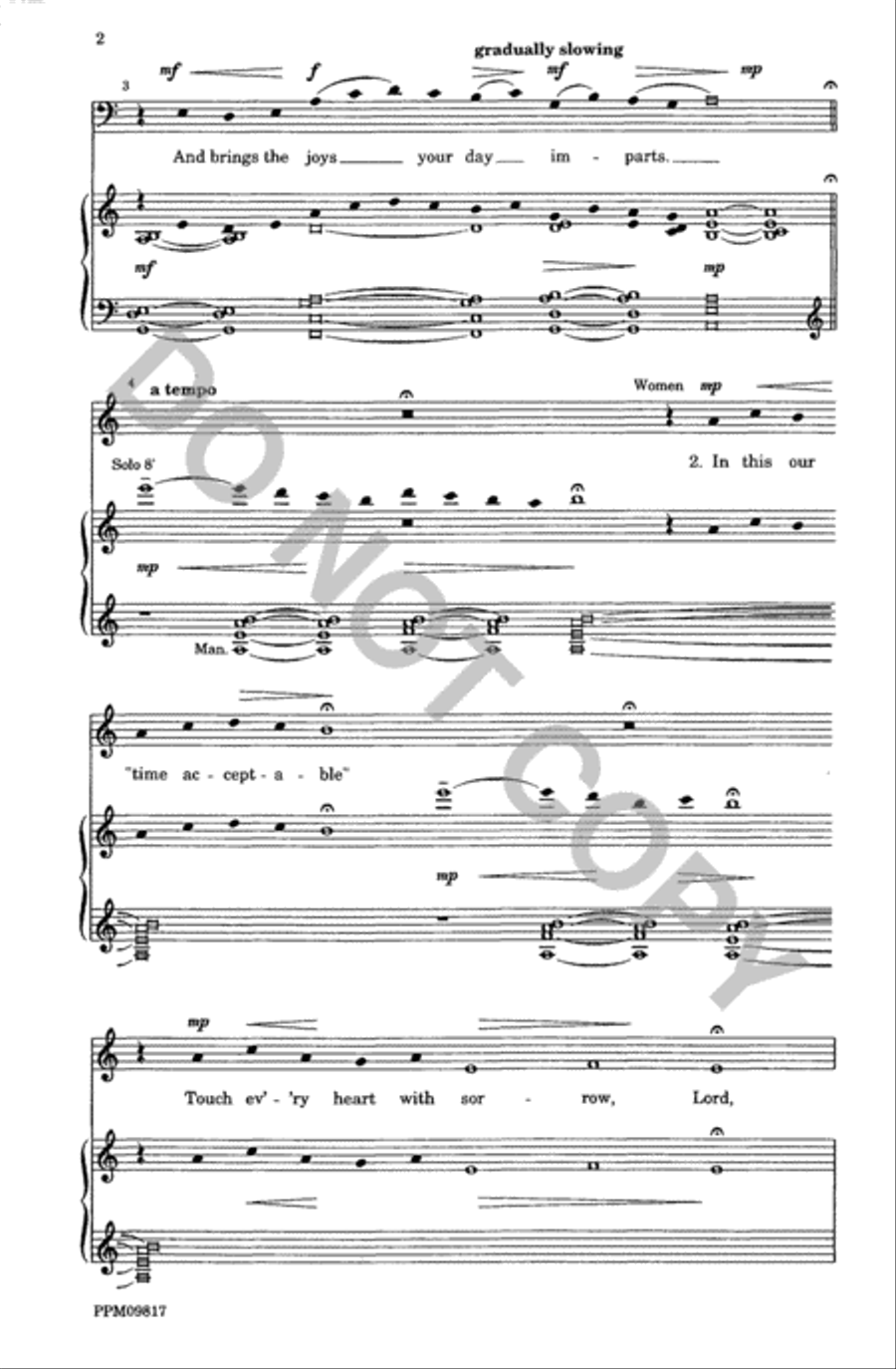 O Sun of Justice 2-Part scores gallery preview page 3