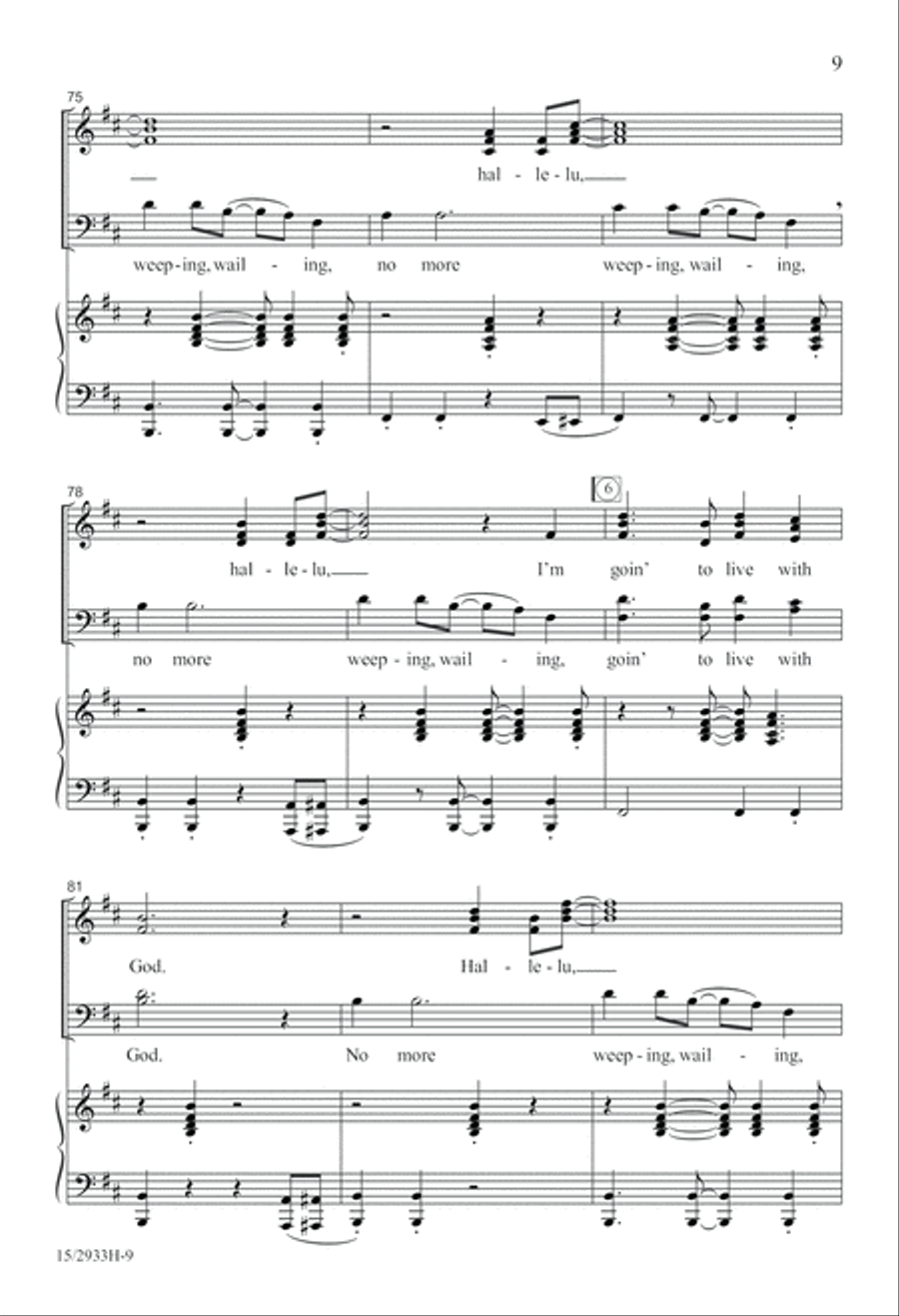 Soon I Will Be Done 4-Part scores gallery preview page 9