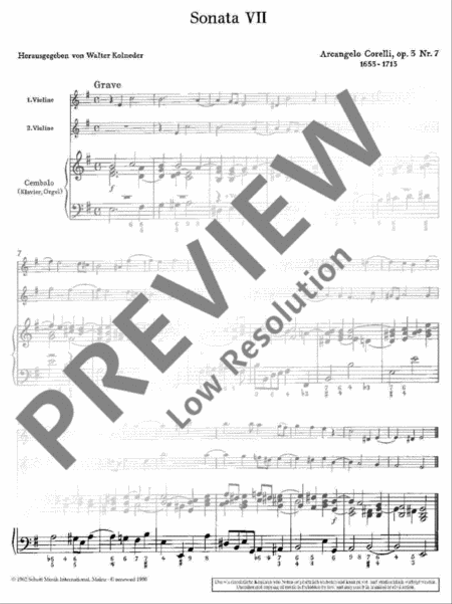 Twelve Triosonatas Cello scores gallery preview page 4