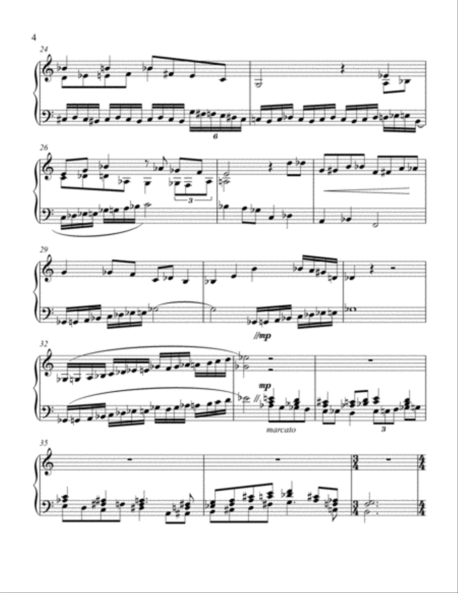 Dance Of the Drunken Teenager Piano Solo scores gallery preview page 3