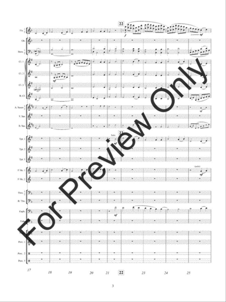 American Hymn Tune Sketches (Score) Concert Band scores gallery preview page 6