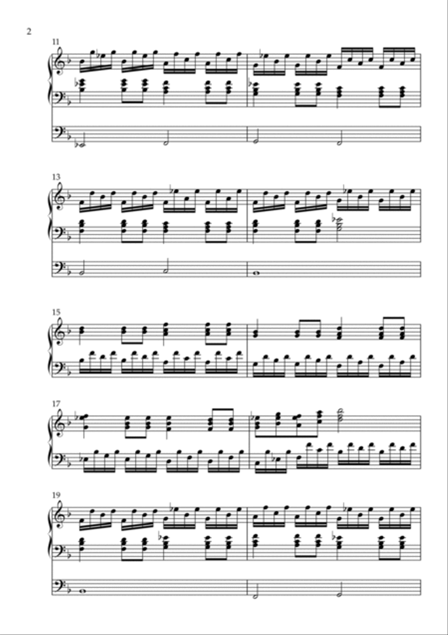 Toccata on Veni Creator Spiritus, Op. 110 (Organ Solo) by Vidas Pinkevicius (2022) Organ Solo scores gallery preview page 2