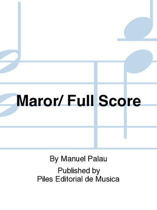 Maror/ Full Score