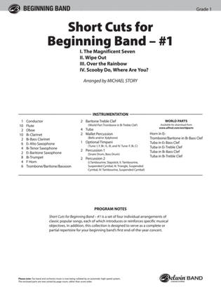 Short Cuts for Beginning Band -- #1: Score
