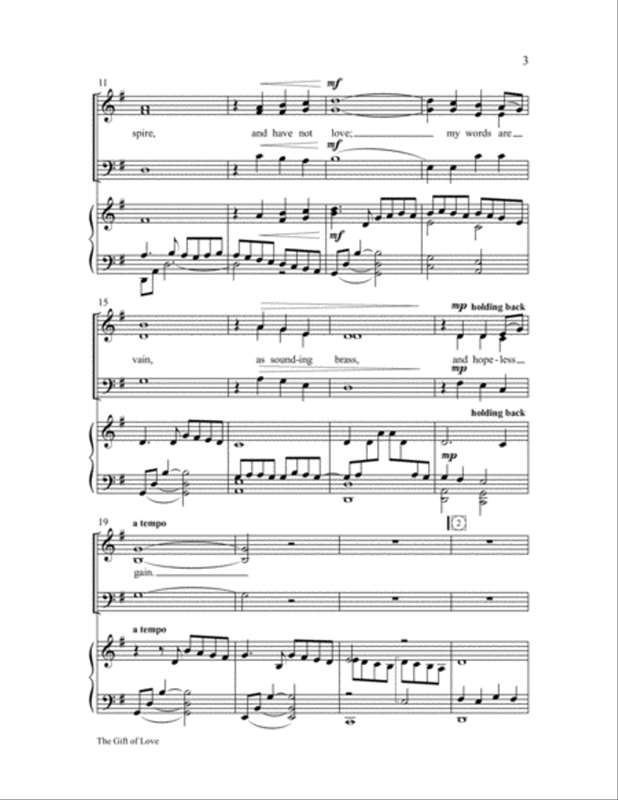 The Gift of Love 3-Part scores gallery preview page 4