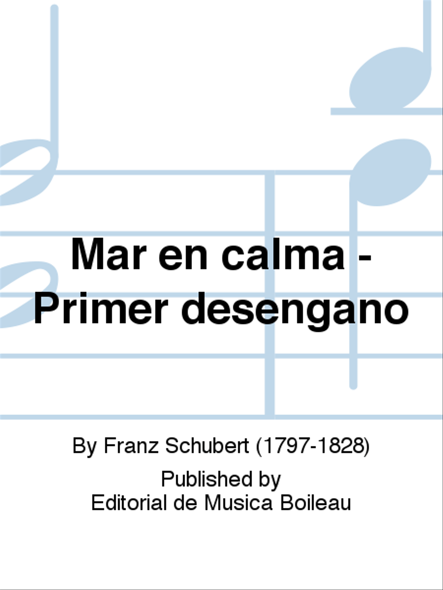 Mar en calma - Primer desengano Voice Solo scores gallery preview page 1