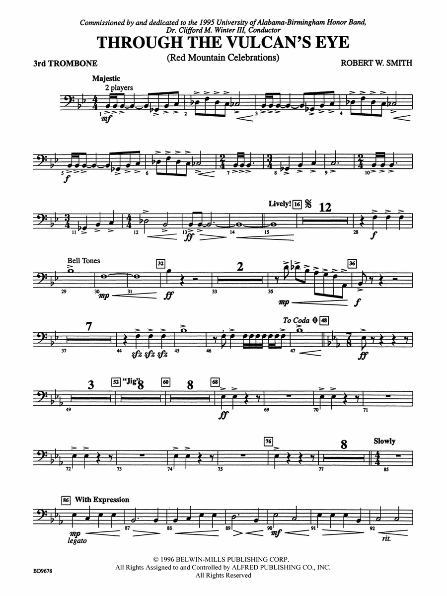 Through the Vulcan's Eye: 3rd Trombone