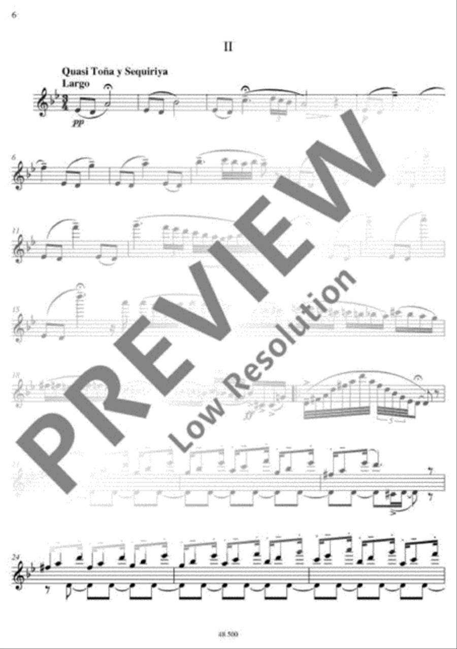 3 virtuoso Flamenco Studies Flute Solo scores gallery preview page 7