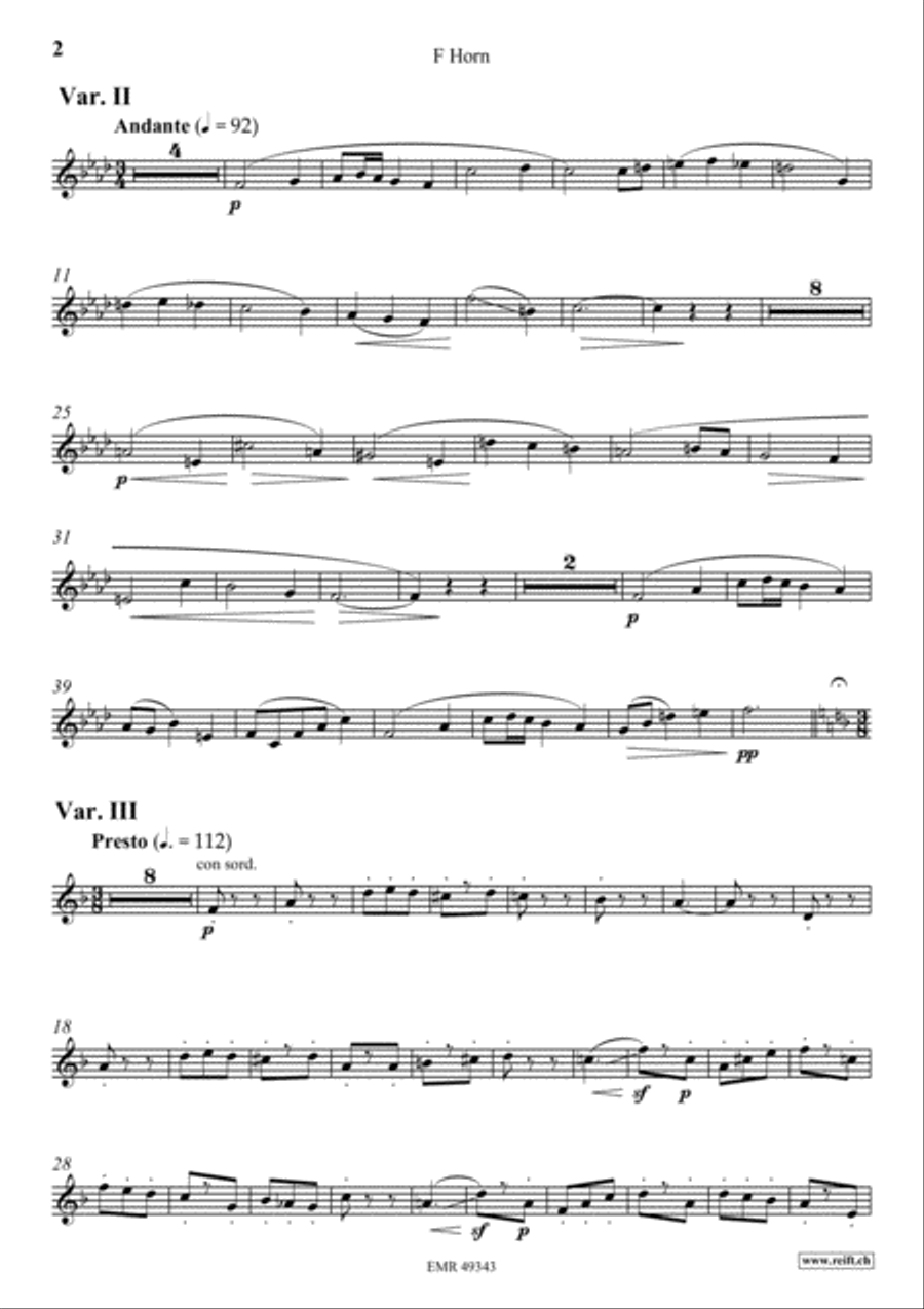Zurcher Marsch Zurcher Marsch Horn scores gallery preview page 3