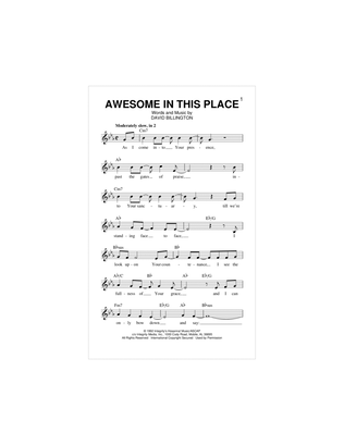 Book cover for Awesome In This Place