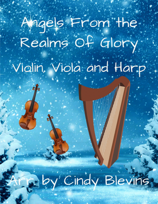 Angels From the Realms of Glory, for Violin, Viola and Harp