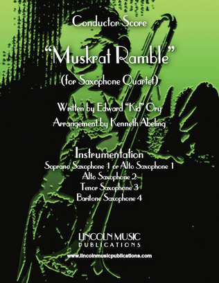 Book cover for Muskrat Ramble (for Saxophone Quartet SATB or AATB)