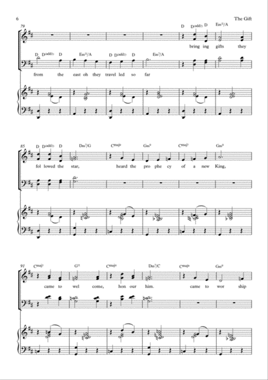 The Gift 4-Part scores gallery preview page 6