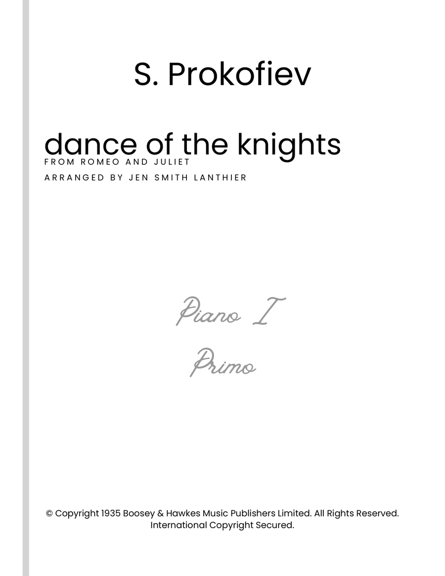 Dance of the Knights Piano Duet scores gallery preview page 2