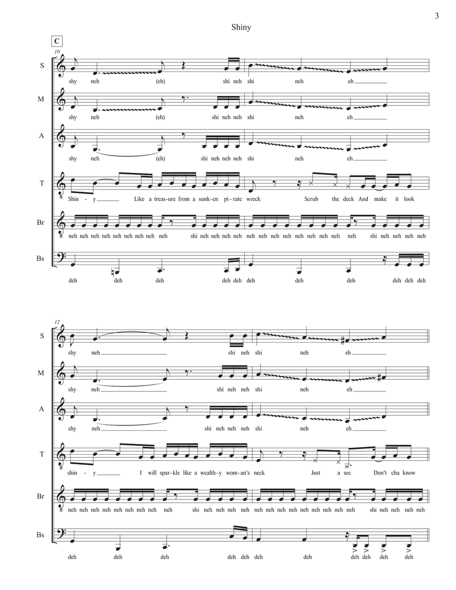 Shiny Shiny Divisi scores gallery preview page 3