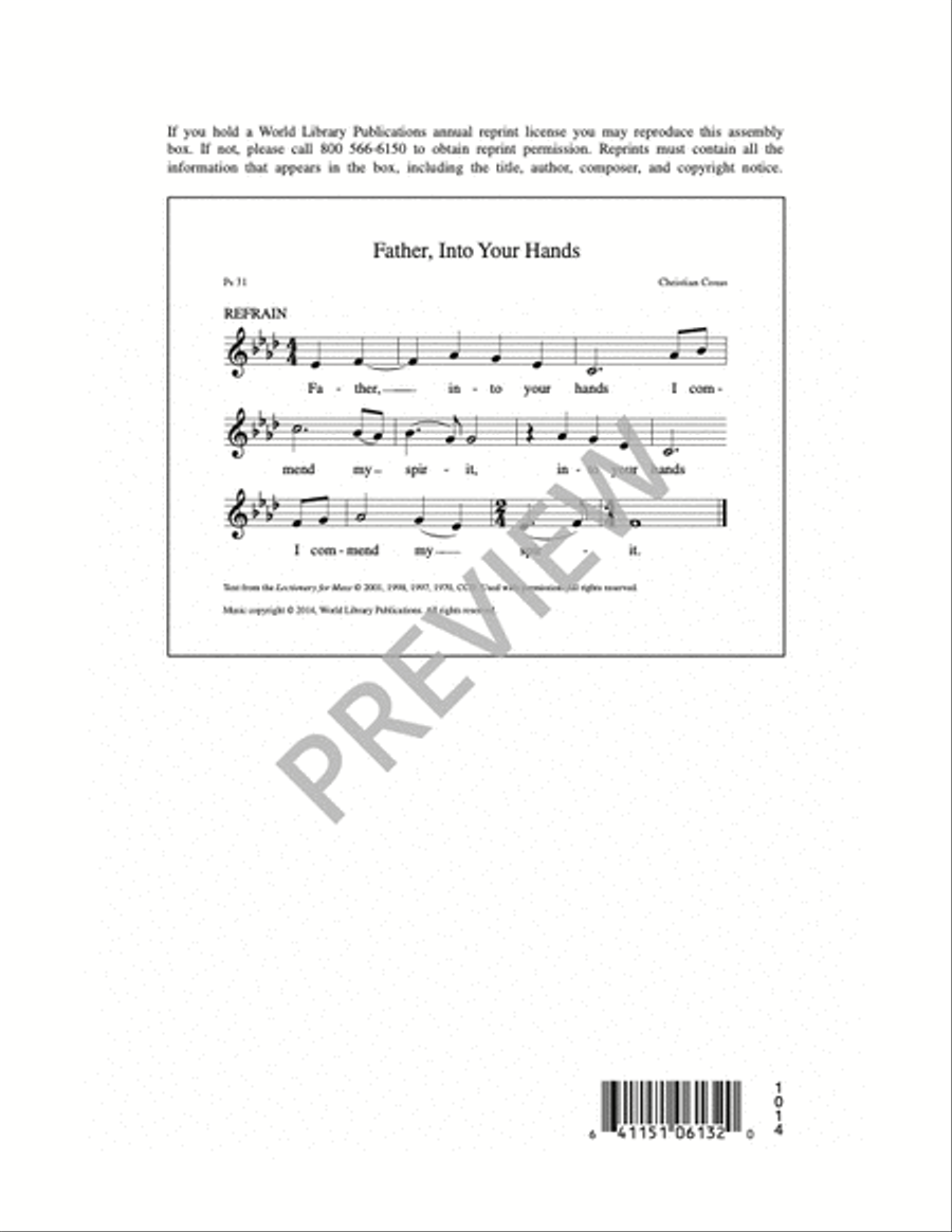 Father, into Your Hands 4-Part scores gallery preview page 6