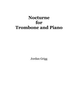 Book cover for Nocturne for Trombone and Piano