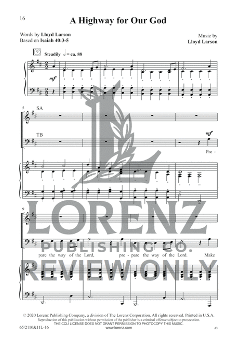 The Road to Bethlehem 4-Part scores gallery preview page 15