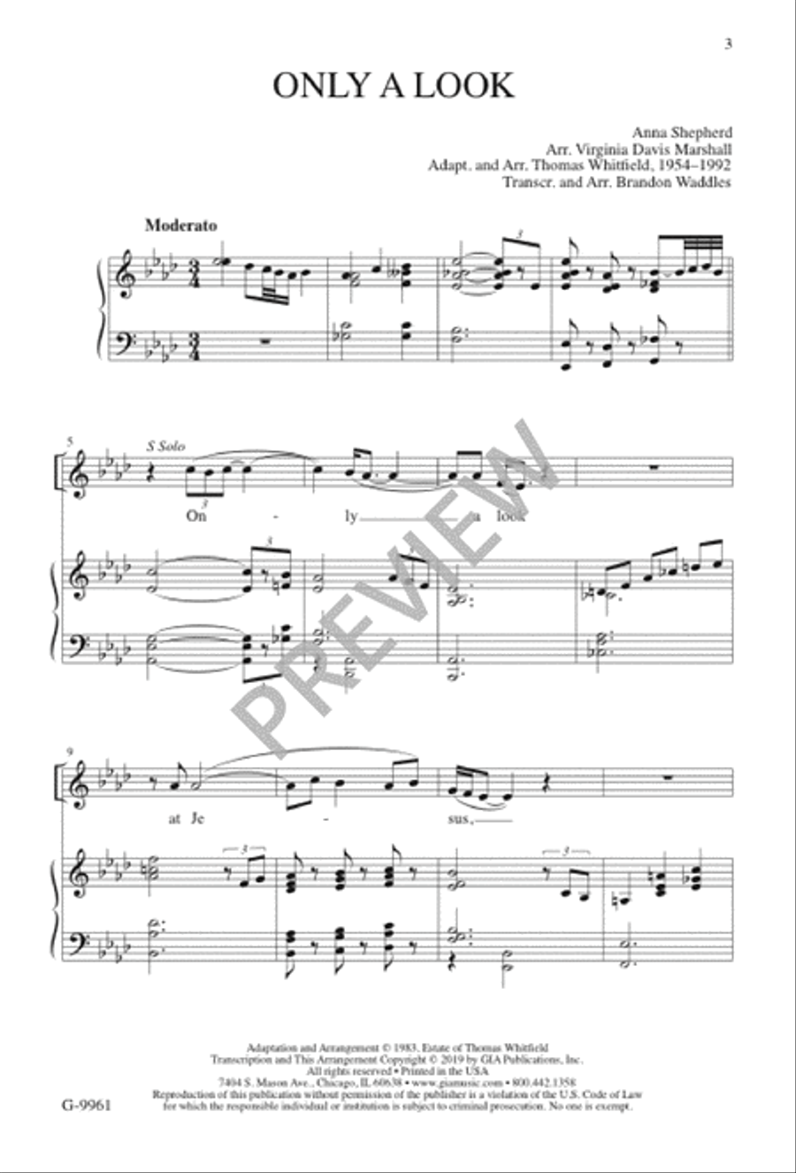 Only a Look Only a Look 4-Part scores gallery preview page 4