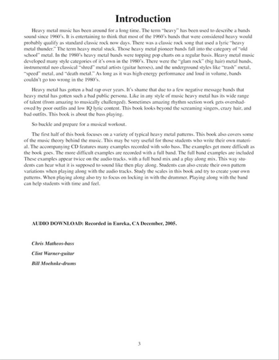 The Ultimate Heavy Metal Bass Book Bass Guitar scores gallery preview page 4