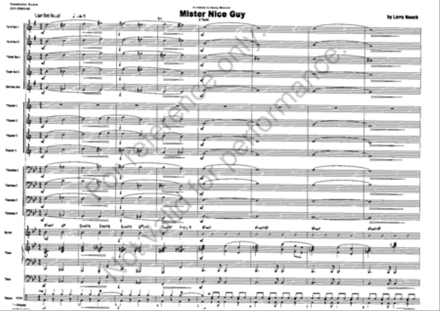 Mister Nice Guy Mister Nice Guy Jazz Ensemble scores gallery preview page 2