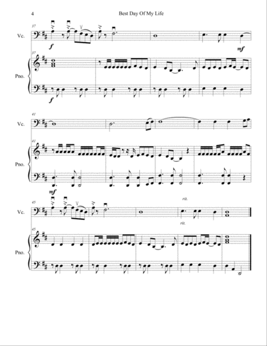 Best Day Of My Life Best Day Of My Life String Duet scores gallery preview page 4