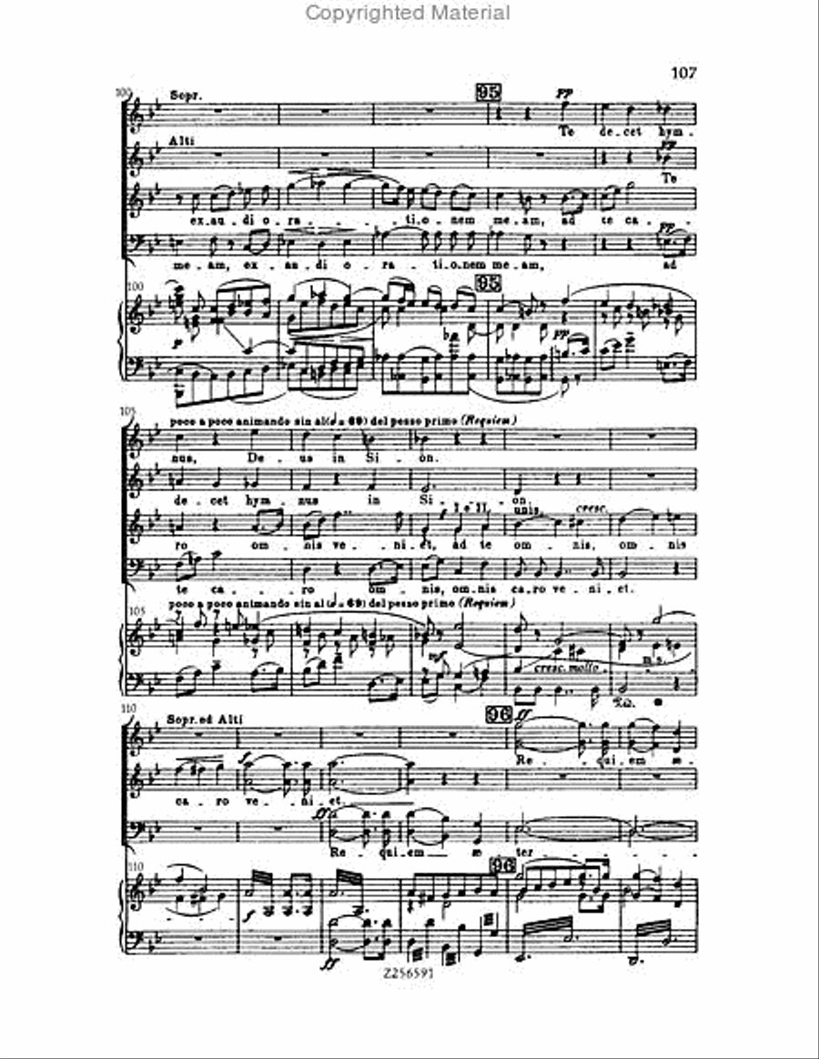 Grande Messe du Morts, H 75 Choir scores gallery preview page 107