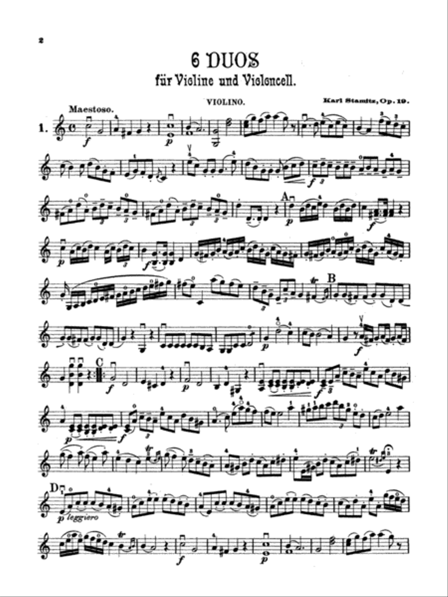 Six Duets, Op. 19