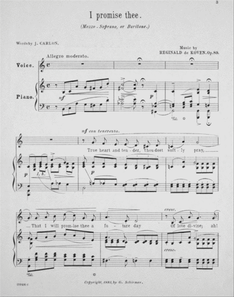 I Promise Thee. Song Voice scores gallery preview page 2