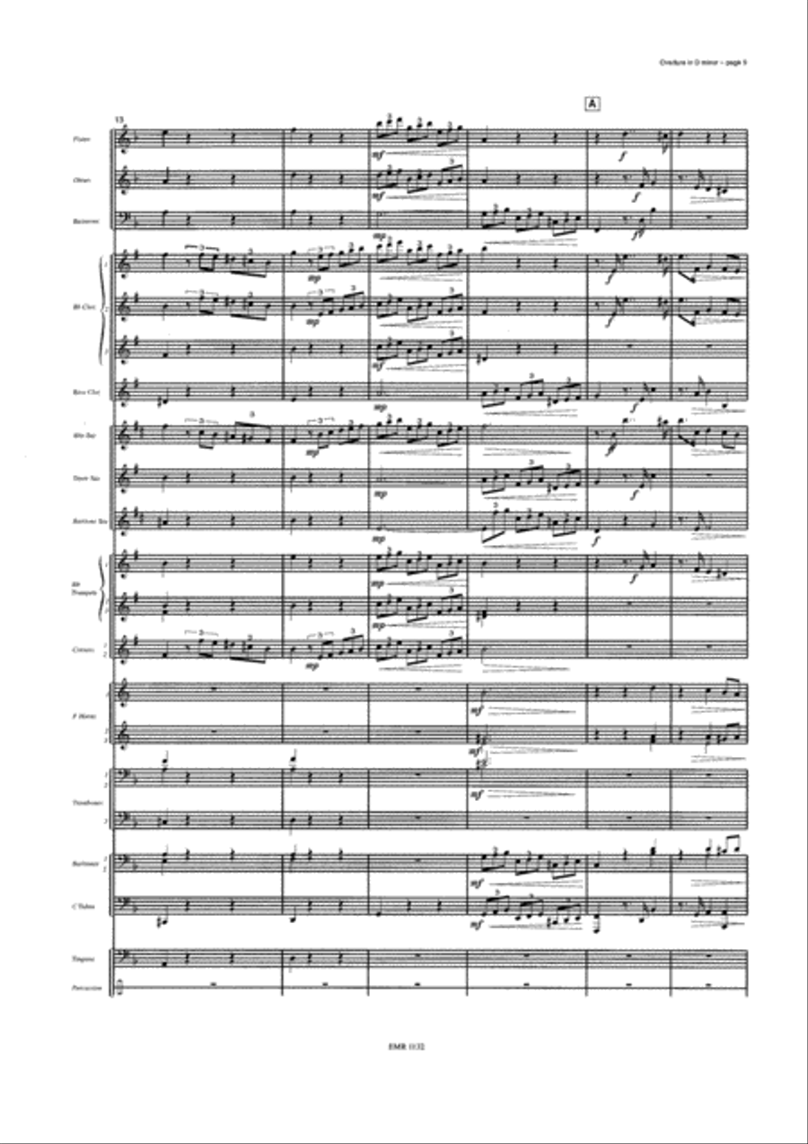 Overture in D minor Concert Band scores gallery preview page 6