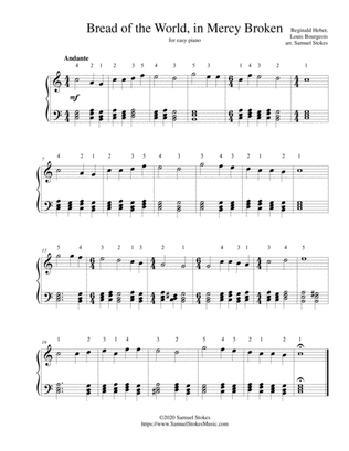 Bread of the World, in Mercy Broken - for easy piano
