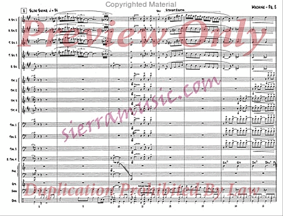 Machine Big Band scores gallery preview page 3