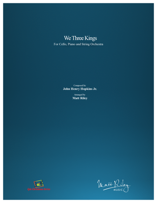 Book cover for We Three Kings - Cello, Piano, and String Orchestra